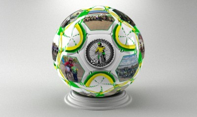 Souvenir Personalized ball, diameter 11 cm, 32 panels