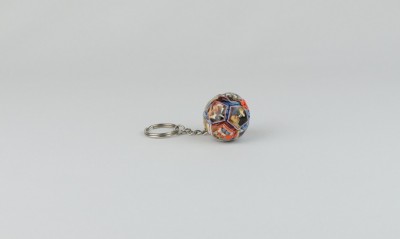 Keychain ball with name 3 cm