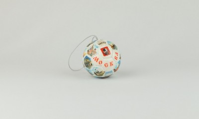 Souvenir ball Moscow, car pendant, diameter 6 cm